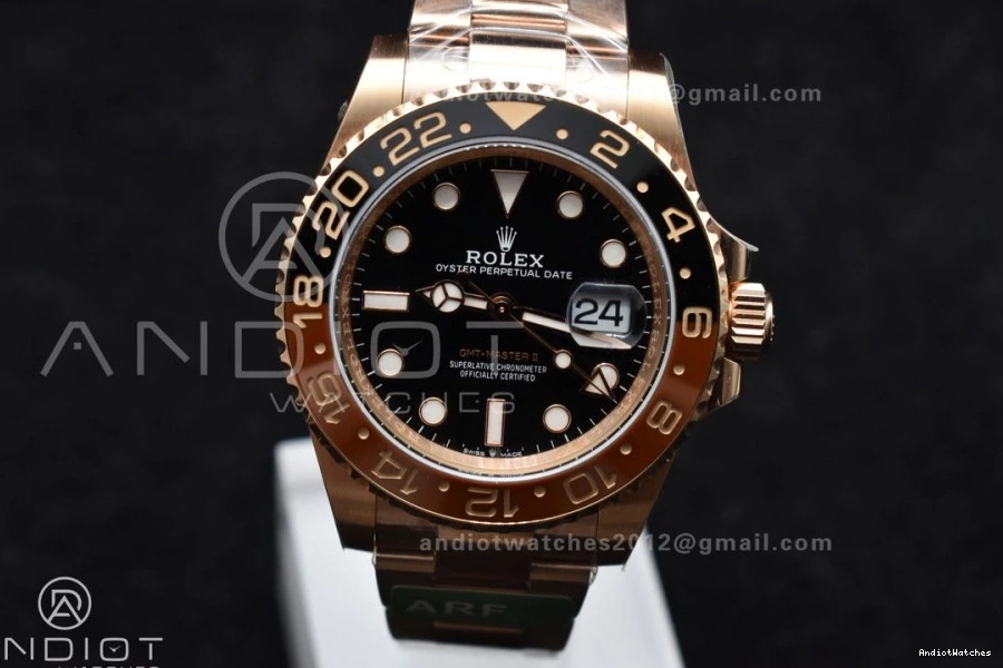 ARF 126715 II 864 Edition Best Master SH3285 1:1 CHS 904L CHNR New WrinkleFree GMT Bracelet SS RG on 0205